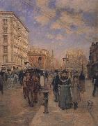 Theodore Robinson Fifth Avenue at Madison Square china oil painting artist